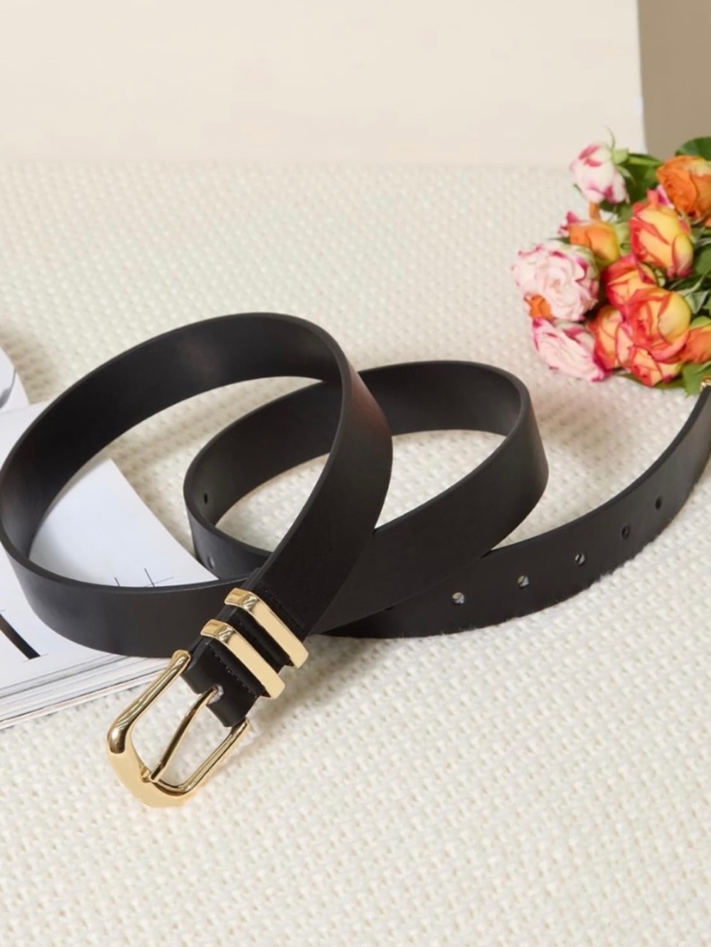 Women's Belt Gold Buckle